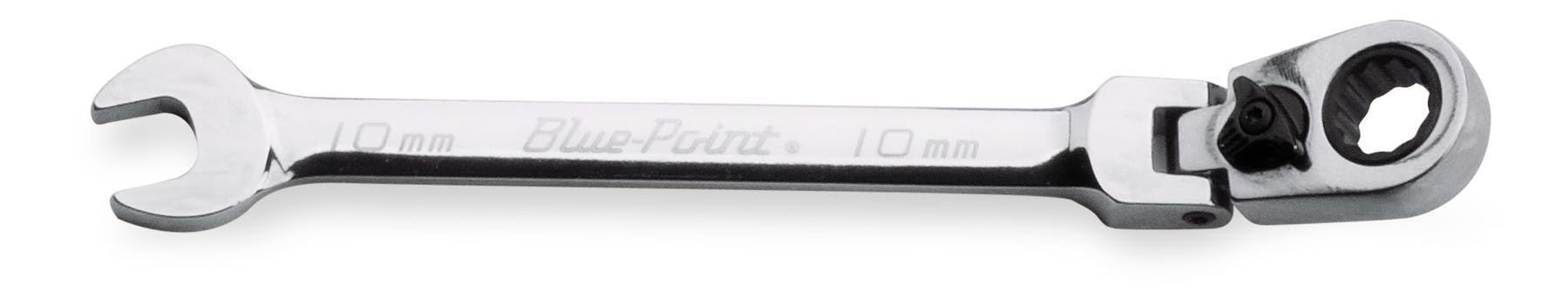 10 mm 12-Point Metric 15° Offset Flex-Head Ratcheting Box/Open-End Wrench (Blue-Point®) | BOERMF10A 10 mm 12-Point Metric 15° Offset Flex-Head Ratcheting Box/Open-End Wrench (Blue-Point®) | BOERMF10A
